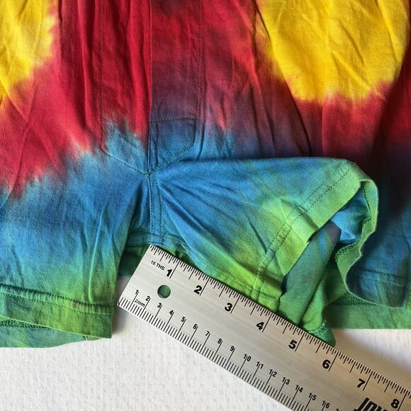 Left Coast Men Shorts Boxer MEDIUM Multicolor Tie Dye Casual 4.5" Inseam - Picture 7 of 8
